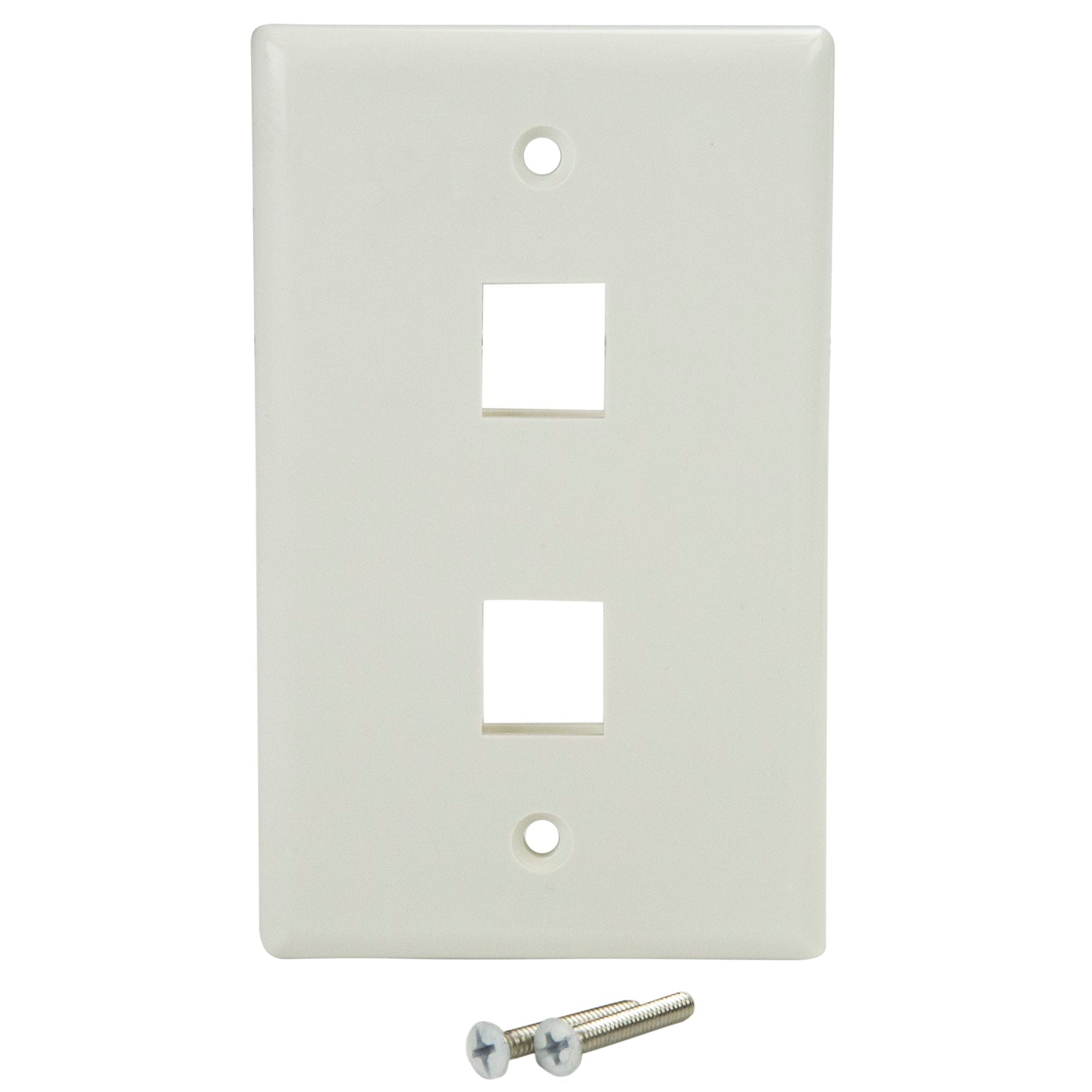 Placa de Pared de 2 Salidas RJ45 - Color Blanco - Startech.Com Mod. PLATE2WH