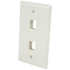 Placa de Pared de 2 Salidas RJ45 - Color Blanco - Startech.Com Mod. PLATE2WH