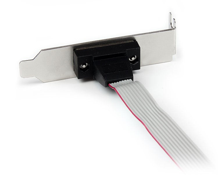 Adaptador Header Serie DB9 RS232 a IDC10 Perfil Bajo 0.4m StarTech PLATE9M16LP