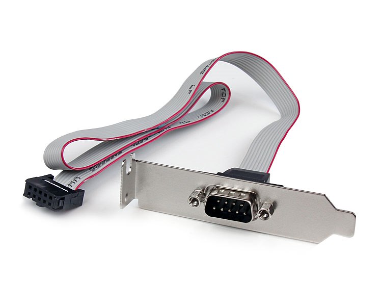Adaptador Header Serie DB9 RS232 a IDC10 Perfil Bajo 0.4m StarTech PLATE9M16LP
