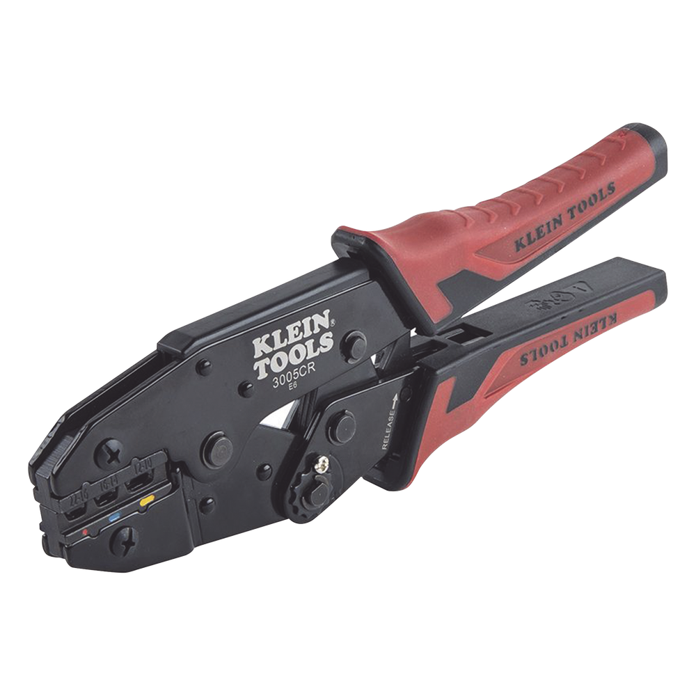Pinza Ponchadora para Terminales con Aislamiento de 10 a 22 AWG