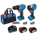 Kit de Taladro Percutor y Atornillador de Impacto de 20V