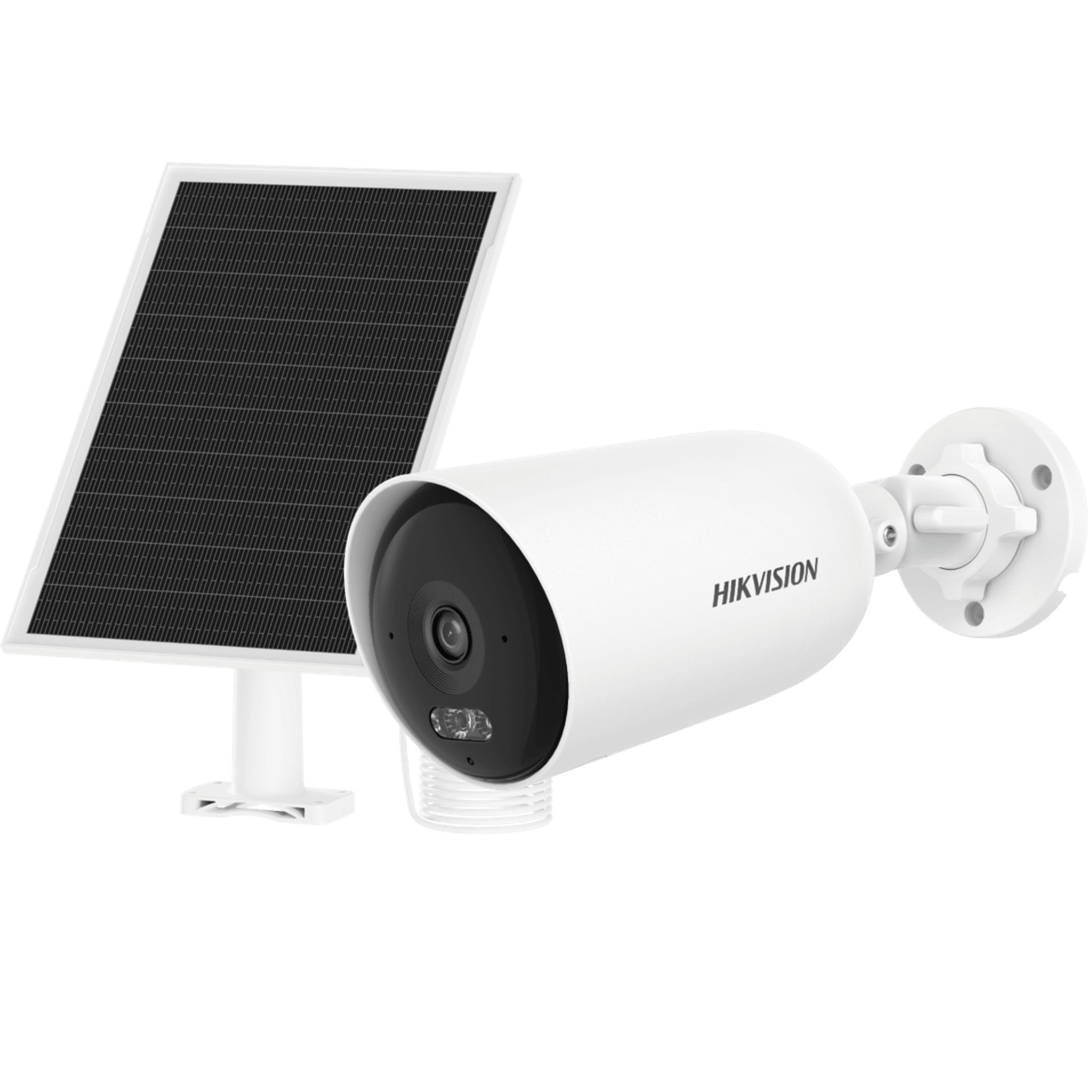 Kit Solar IP All in One AOV con Cámara Bala IP de 4 Megapíxel, Lente de 2.8 mm, Panel Solar y Batería de Litio de 9000 mAh, Conexión 4G, Audio de Dos Vías, Certificación IP66 y Soporte para MicroSD
