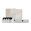 UniFi Protect UNVR Instant Kit con NVR Instant, 4 Cámaras G5 Turret Ultra y Disco Duro de 1 TB para una Configuración Rápida y Sencilla