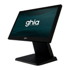 Terminal Punto de Venta Ghia GPOS315A All in One Touch Screen 15.6 Pulgadas Capacitiva Intel Celeron J4125 Quad Core 2GHz RAM 4GB ROM 128GB VGA COM USB x4 Windows 11 Negro