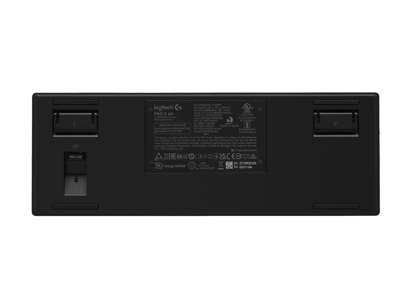 Teclado Logitech Lightspeed G PRO X 60 Tactile Black