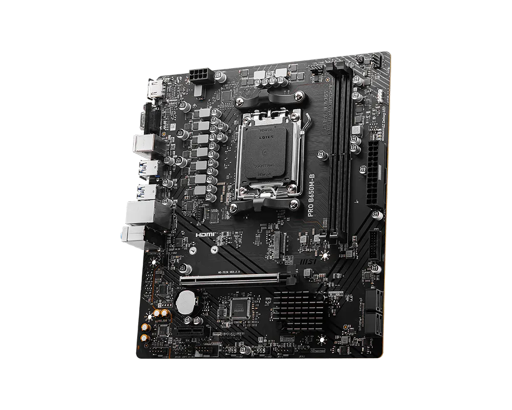 Tarjeta madre MSI PRO B650M-B socket AM5 2xDDR5 HDMI VGA Micro ATX