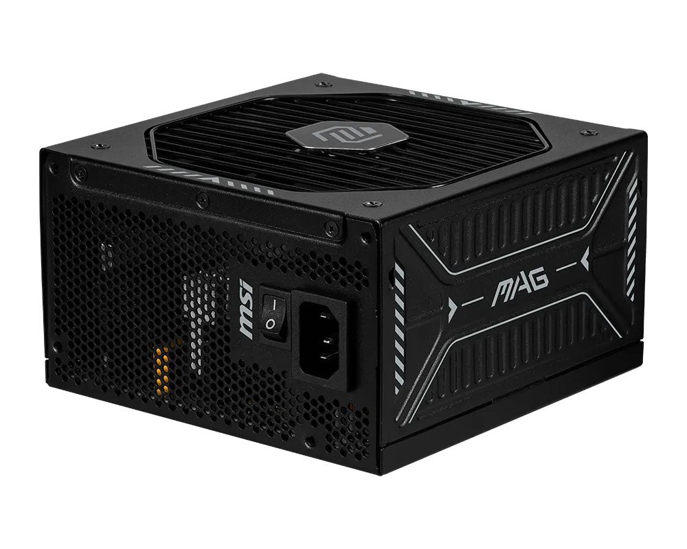 Fuente de poder MSI 1000W Gold 80 Plus Full Modular MAG A1000GLS PCIE5 conector PCIE5 ATX