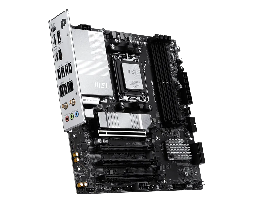 Tarjeta Madre MSI PRO B850M-P WIFI Socket AM5 4xDDR5 1xHDMI 256GB MicroATX
