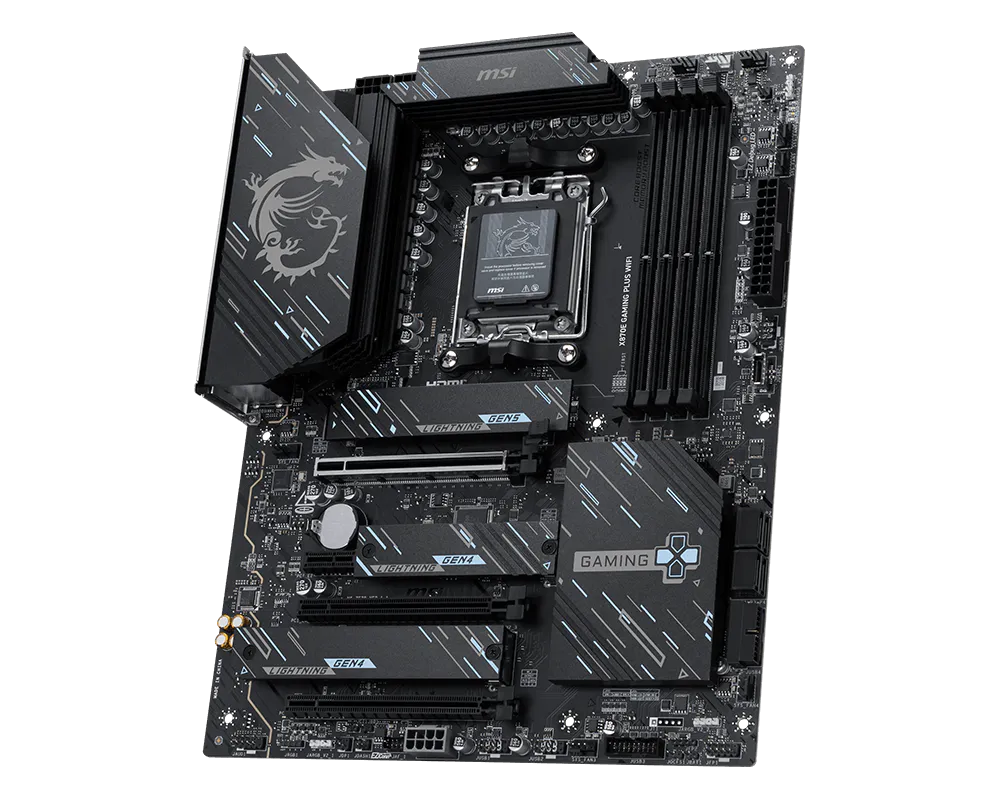 Tarjeta madre MSI X870E GAMING PLUS WIFI socket AM5 4xDDR5 HDMI USB C DisplayPoprt ATX