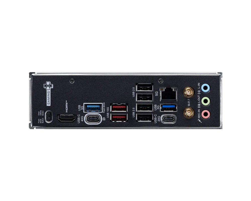 Tarjeta madre MSI X870E GAMING PLUS WIFI socket AM5 4xDDR5 HDMI USB C DisplayPoprt ATX