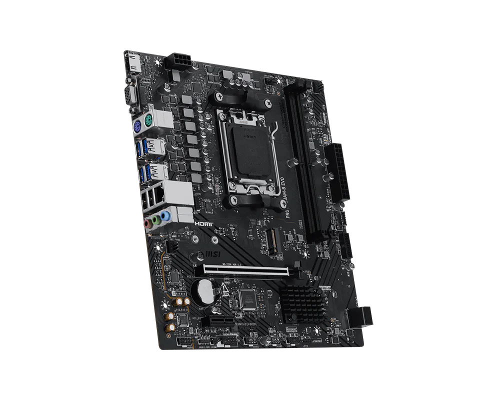 Tarjeta Madre MSI PRO A620AM-B EVO socket AM5 2xDDR5 HDMI VGA mATX
