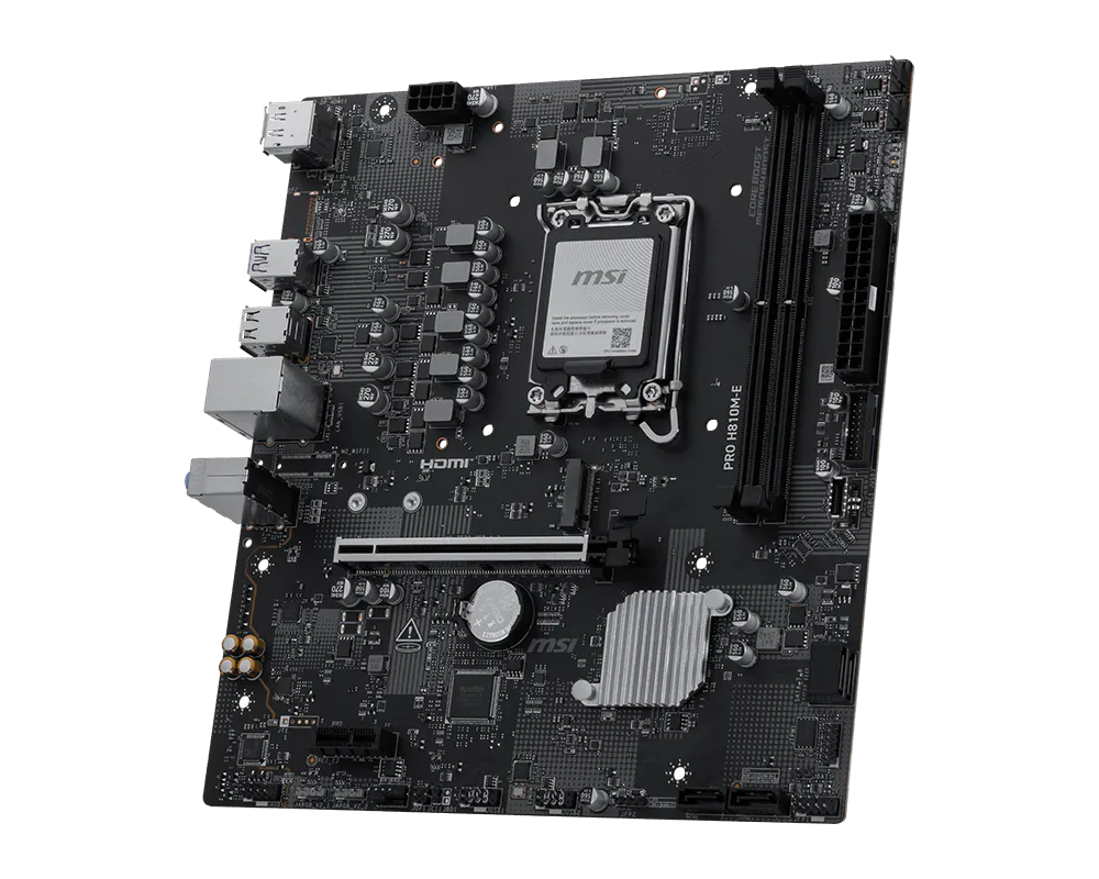 Tarjeta Madre MSI PRO H810M-E socket 1851 Ultra Series 2 2xDDR5 6400Mhz 1xDP 1xHDMI