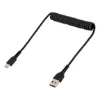 Cable Carga 50cm USB-A a USB-C Espiral Carga Rapida Negro StarTech.com Mod. R2ACC-50C-USB-CABLE