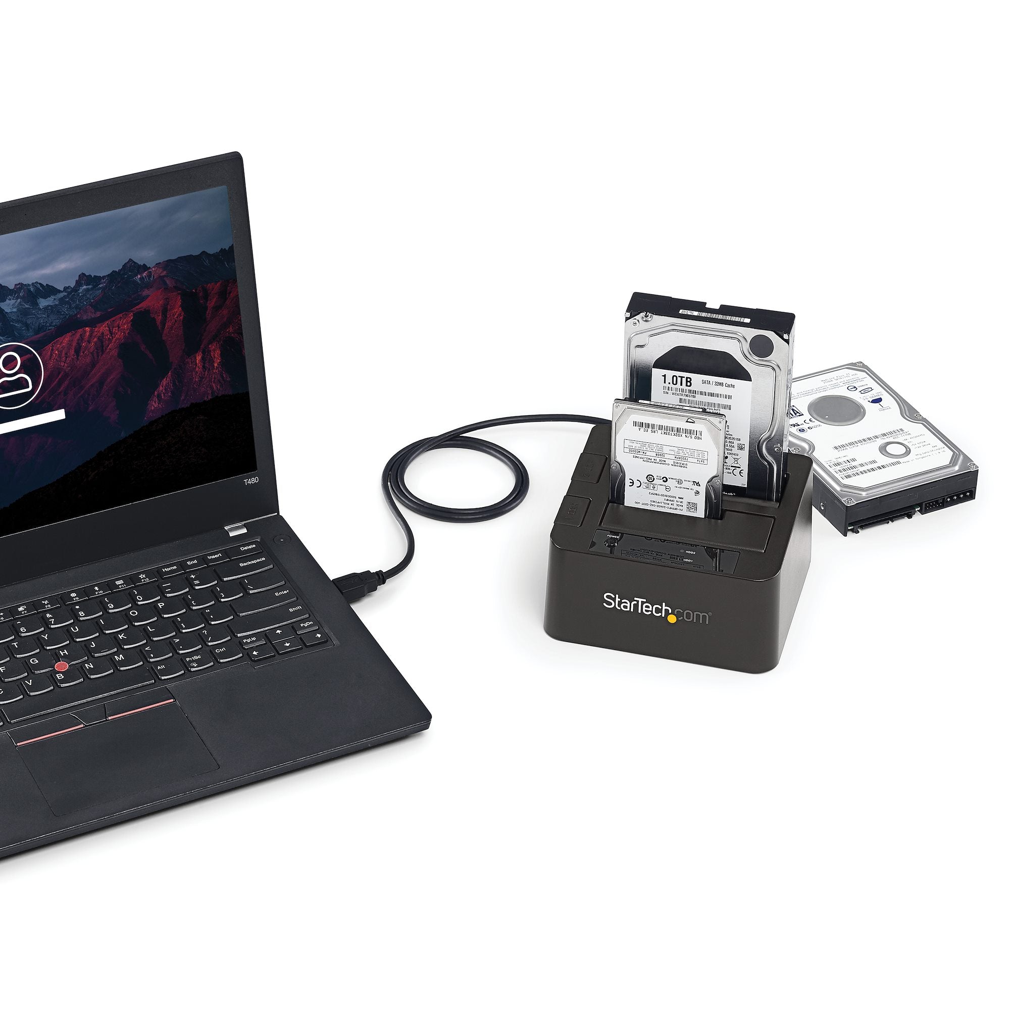 Docking Station de 2 Bahias SATA USB 3.1 10Gbps Startech - SSD/HDD 2.5"/3.5" - Hot-Swap