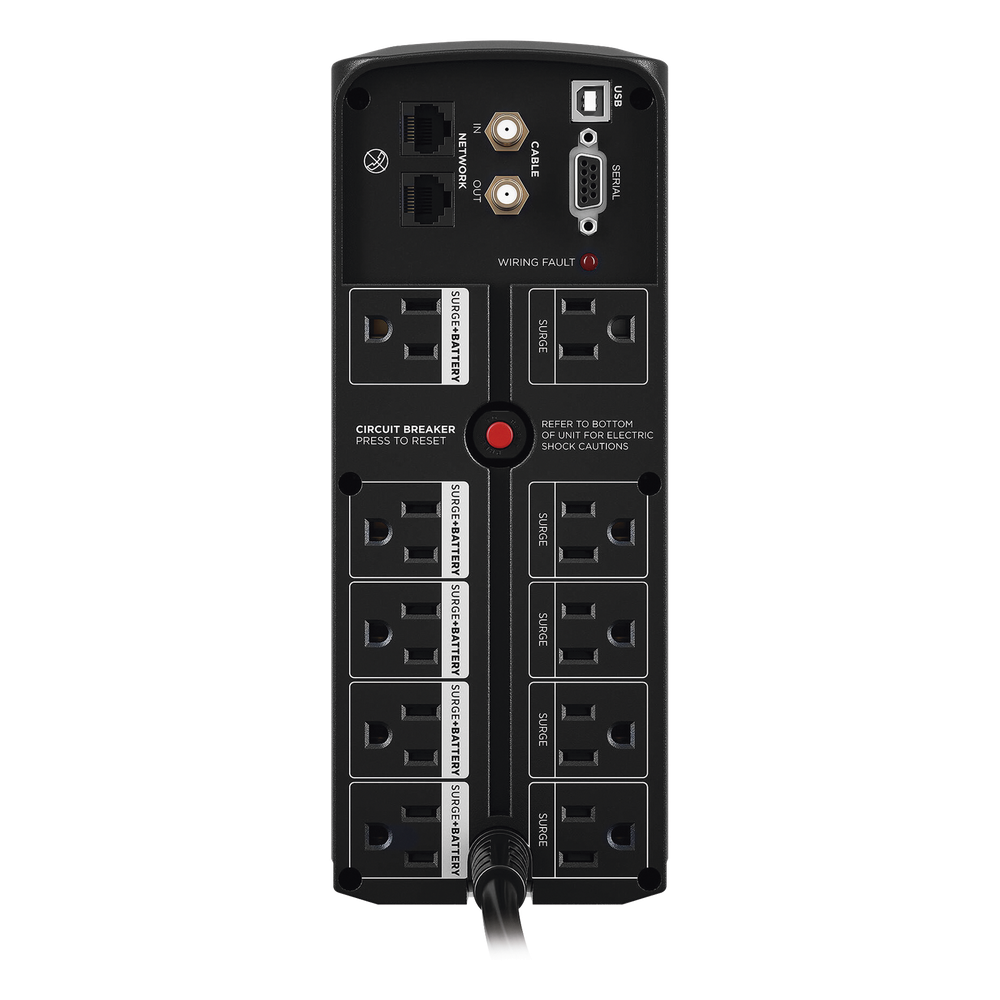 UPS AVR CyberPower CP1500AVRTa 1500VA/900W indicadores LED 10 NEMA 5-15R (5 c/protección batería) 120V Energy Star