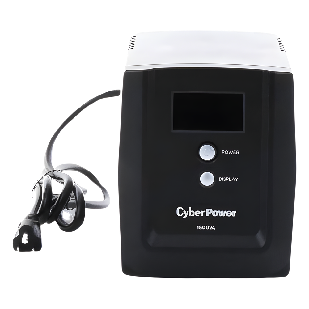 UPS serie OM CyberPower OM1500ATLCDa 1500VA/ 900W AVR torre 8 NEMA 5-15R (4 con protección batería) 120V Tel/USB