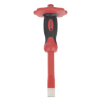 Cincel de Punta Plana con Protector para Manos