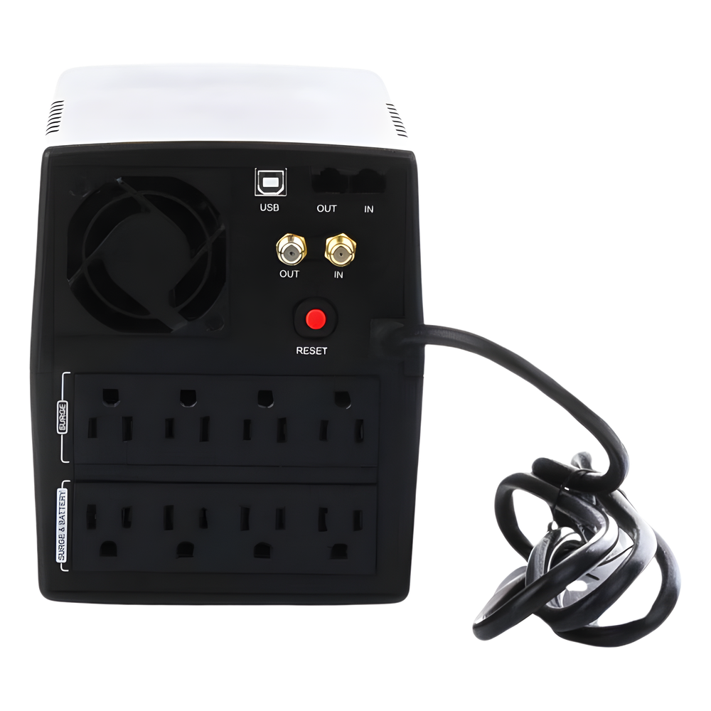UPS serie OM CyberPower OM1500ATLCDa 1500VA/ 900W AVR torre 8 NEMA 5-15R (4 con protección batería) 120V Tel/USB