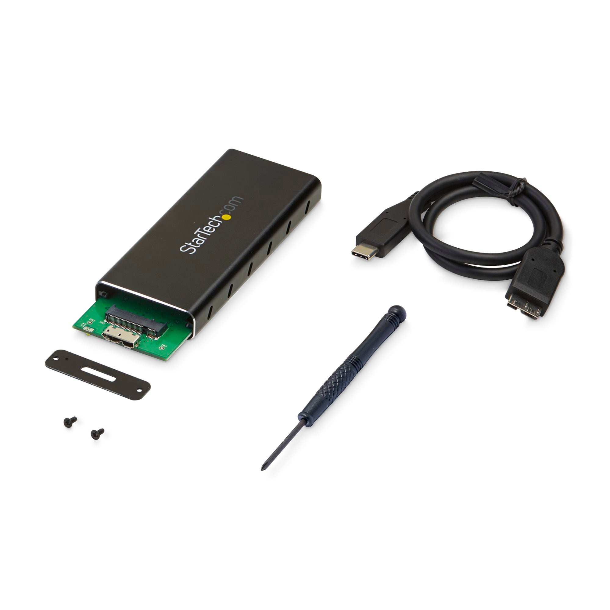 Gabinete Externo USB 3.1 para SSD M.2 NGFF - Carcasa Protectora para Disco Duro - Startech.Com Mod. SM21BMU31C3
