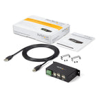 Hub USB 2.0 4 Puertos Reforzado Industrial con Alimentacion StarTech ST4200USBM