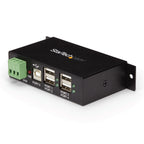 Hub USB 2.0 4 Puertos Reforzado Industrial con Alimentacion StarTech ST4200USBM