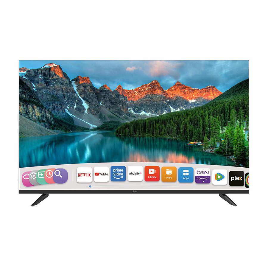 Televisión Smart GHIA Whale TV 65" UHD 4K WiFi RJ45 3 HDMI 2 USB RCA AUX 3.5mm Óptico Dolby Audio
