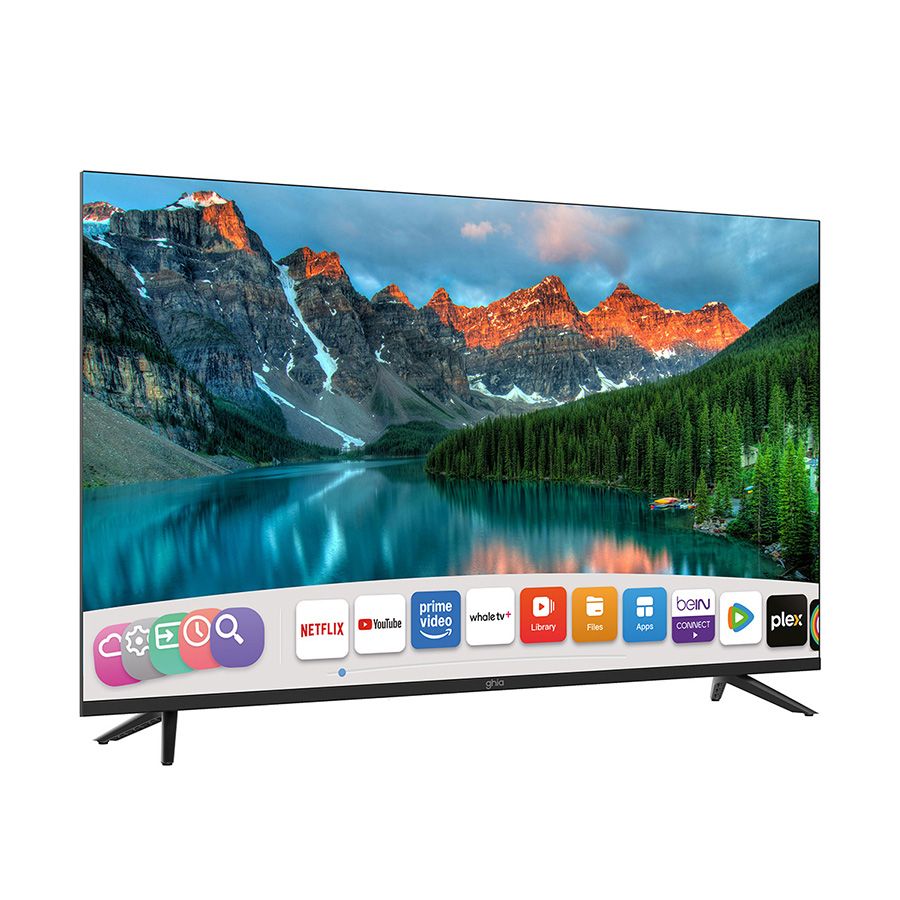 Televisión Smart GHIA Whale TV 43" FHD WiFi RJ45 3 HDMI 2 USB RCA AUX 3.5mm Óptico Dolby Audio