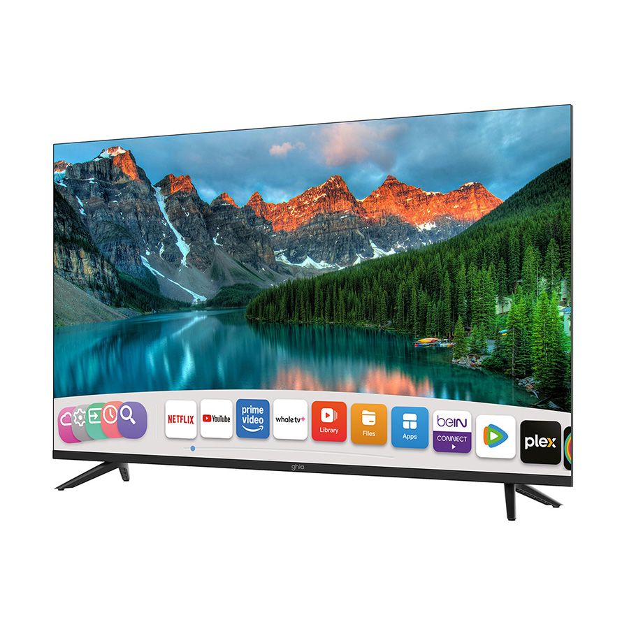 Televisión Smart GHIA Whale TV 43" FHD WiFi RJ45 3 HDMI 2 USB RCA AUX 3.5mm Óptico Dolby Audio