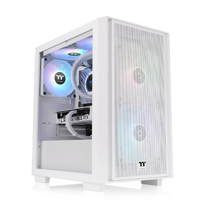 Gabinete Thermaltake Versa H16 TG ARGB Micro Tower Snow Blanco m-ATX 3xVentiladores CA-1Y8-00S6WN-01
