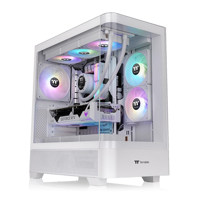 Gabinete Thermaltake View 290 TG ARGB Mid Tower Snow Blanco 3xVentiladores 120mm ATX CA-11G-00M6WN-00