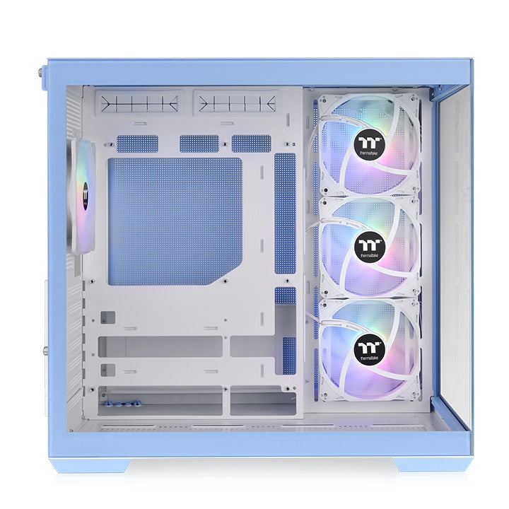 Gabinete Thermaltake View 380 TG ARGB Mid Tower Hydrangea Azul 4xVentiladores 120mm ATX CA-1Z2-00M1WN-00 Hidden-Connector Motherboards from ASUS MSI GIGABYTE