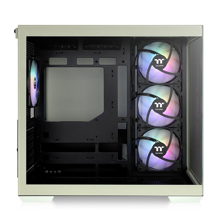 Gabinete Thermaltake View 380 TG ARGB Mid Tower Matcha Verde 4xVentiladores 120mm ATX CA-1Z2-00M1WN-00 Hidden-Connector Motherboards from ASUS MSI GIGABYTE